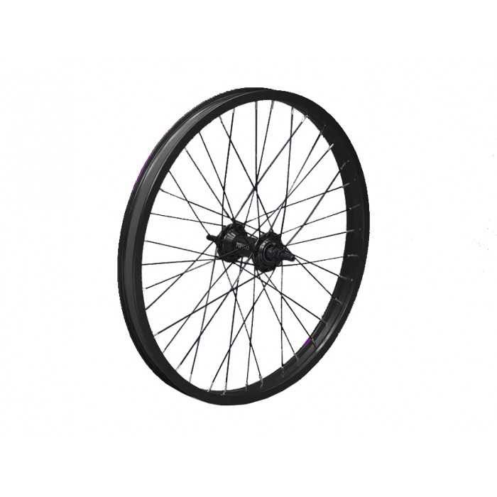 Колесо переднее 20" 713 BIKES, обод двойной алюминиевый, 36H, под дисковый тормоз, 387