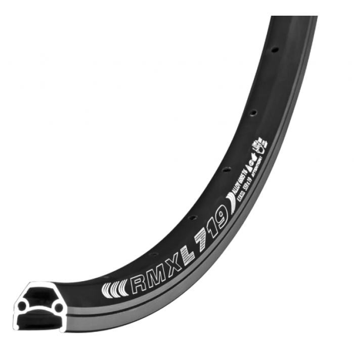 Обод 27,5”, “DRAGON LINE L719”, 584x19, 32 спицы, 540 гр, двойной, с индикатором износа, черный.