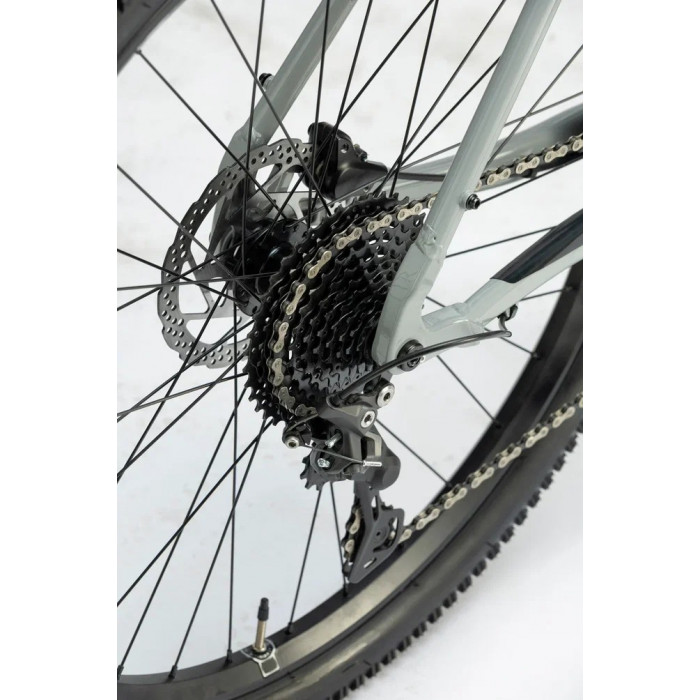 27.5" Велосипед REBEL RISE 259, рама алюминий 21.5, 10ск, HD, серый, 2024