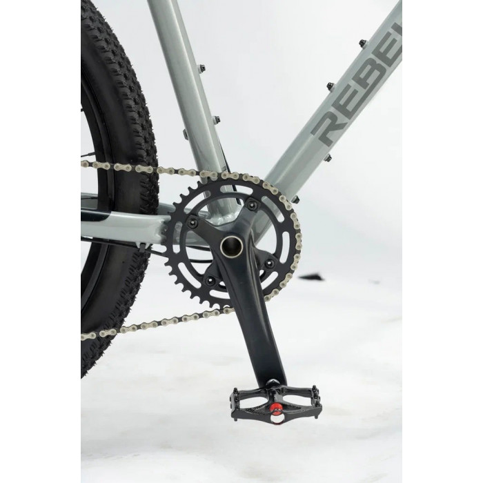 27.5" Велосипед REBEL RISE 259, рама алюминий 21.5, 10ск, HD, серый, 2024