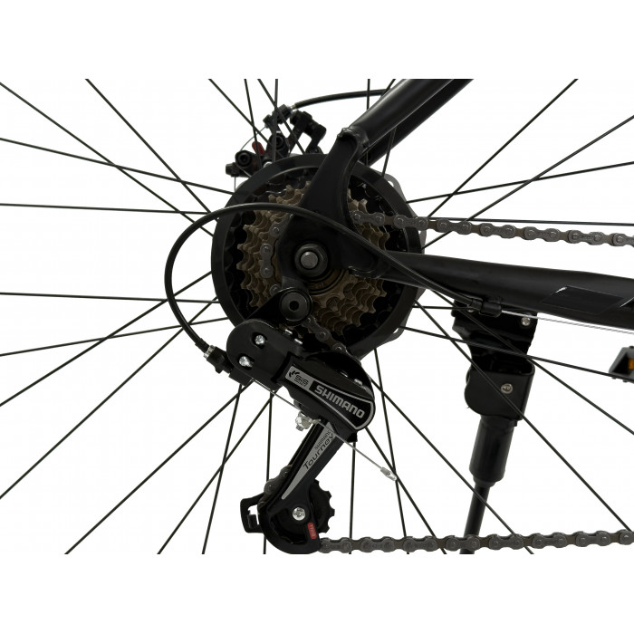 27.5" Велосипед REBEL RISE RANGER R3 087, рама сталь 18, 21ск., MD, dark black, 2025