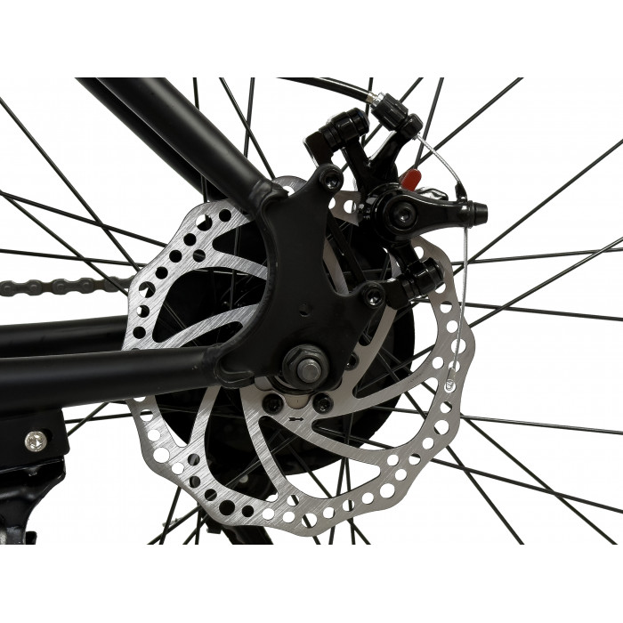 27.5" Велосипед REBEL RISE RANGER R3 087, рама сталь 18, 21ск., MD, dark black, 2025