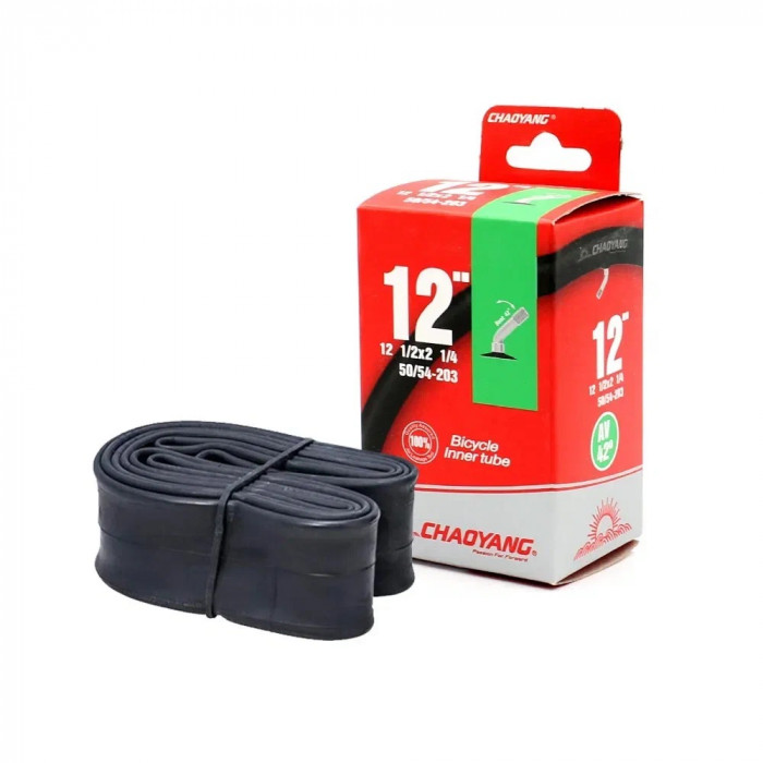 Камера 12x1 1/2-2 1/4 CHAOYANG, A/V, изогнутый ниппель