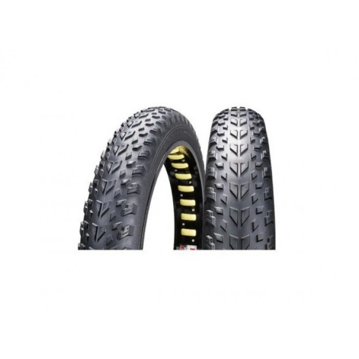 Покрышка 26x4.0 CHAOYANG H-5202, FAT, антипрокол SHARK SKIN, шипованная (152 шипа), 60TPI, черная