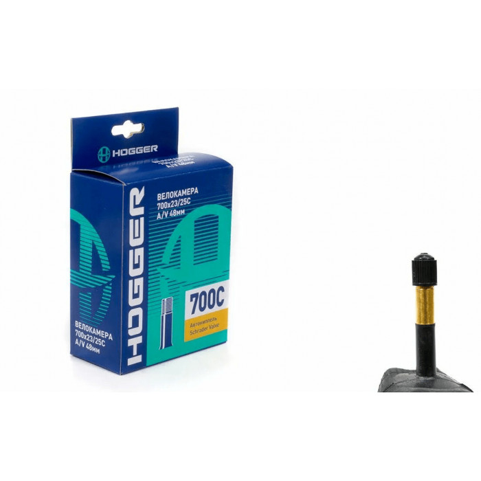 Камера 700x23-25C HOGGER, A/V 48мм Камера 700x23-25C HOGGER, A/V 48мм