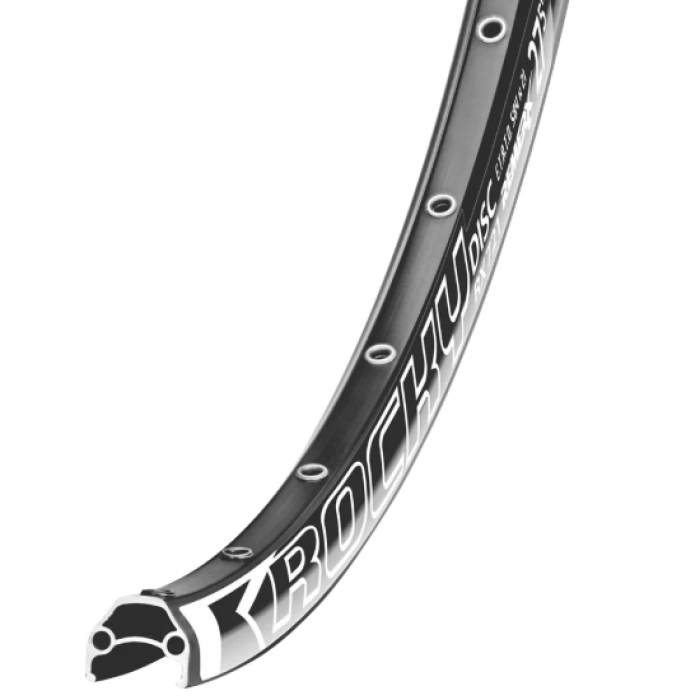 Обод 27,5”, “ROCKY DISK”, 584x22, 32 спицы, 575 гр,двойной, пистонированный, черный.