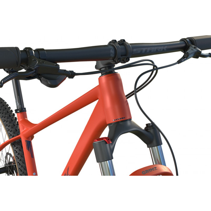 29" Велосипед Stark Hunter 29.2, рама алюминий 17.5, 8ск, HD, оранжевый матовый/грозовой, 2025