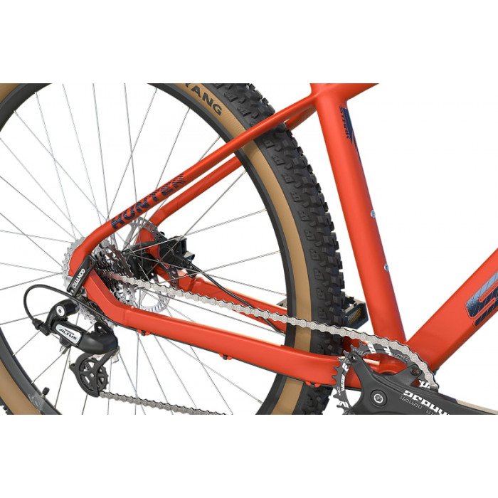 29" Велосипед Stark Hunter 29.2, рама алюминий 21, 8ск, HD, оранжевый матовый/грозовой, 2025