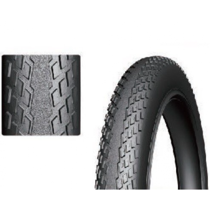 Покрышка 20x1.75 HOGGER HG-2104, антипрокол 3мм, дорожная, 30 TPI, черная