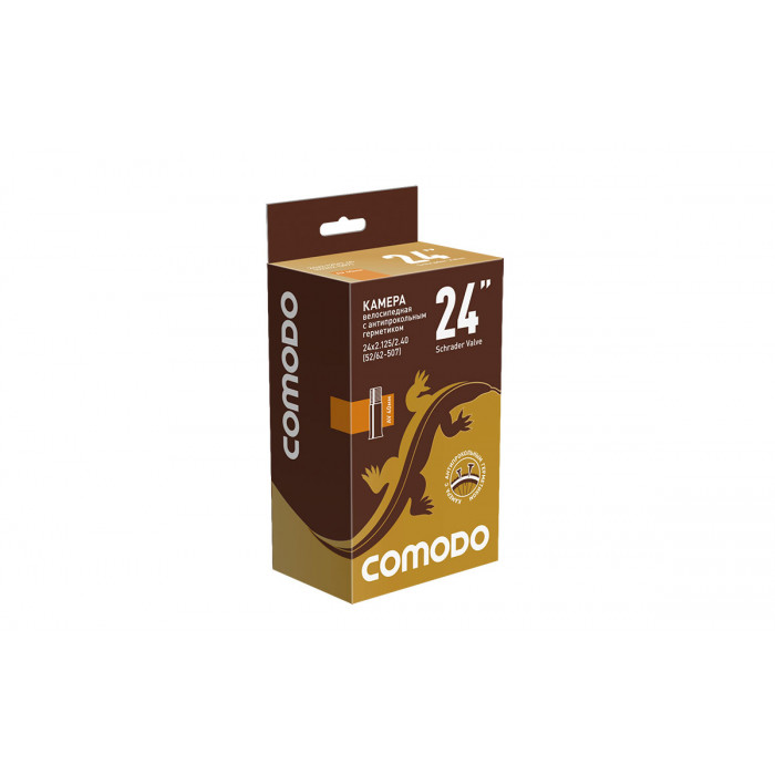 Камера 24x2.125-2.40 COMODO, A/V 40мм, антипрокольная, бутиловая