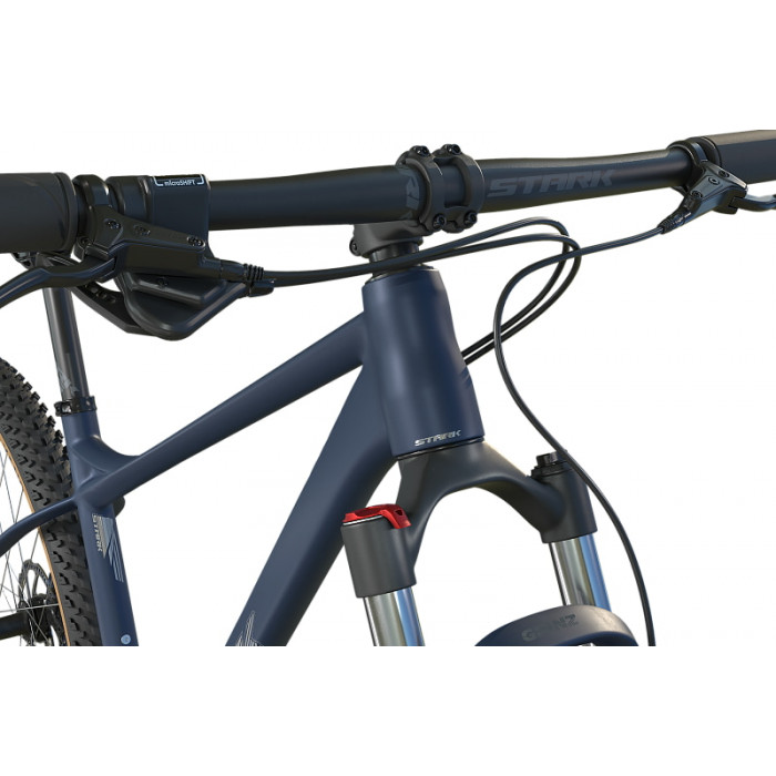 29" Велосипед Stark Hunter 29.3, рама алюминий 17.5, 9ск, HD, грозовой матов./серебр. металлик, 2025