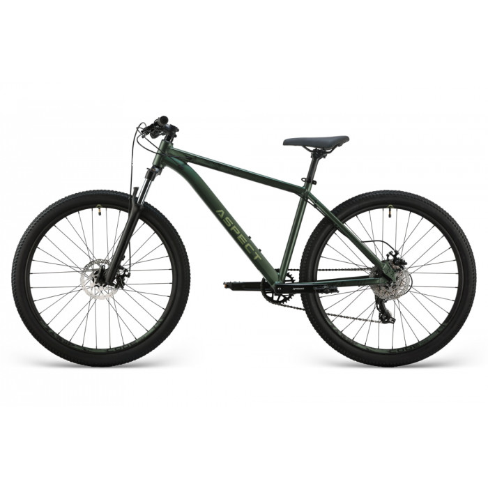 27.5" Велосипед Aspect RADIUM, рама алюминий 18, 8ск., MD, зеленый, 2025
