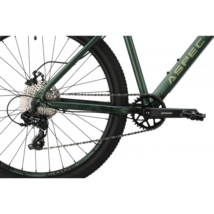 27.5" Велосипед Aspect RADIUM, рама алюминий 18, 8ск., MD, зеленый, 2025