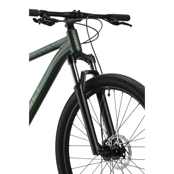 27.5" Велосипед Aspect RADIUM, рама алюминий 18, 8ск., MD, зеленый, 2025