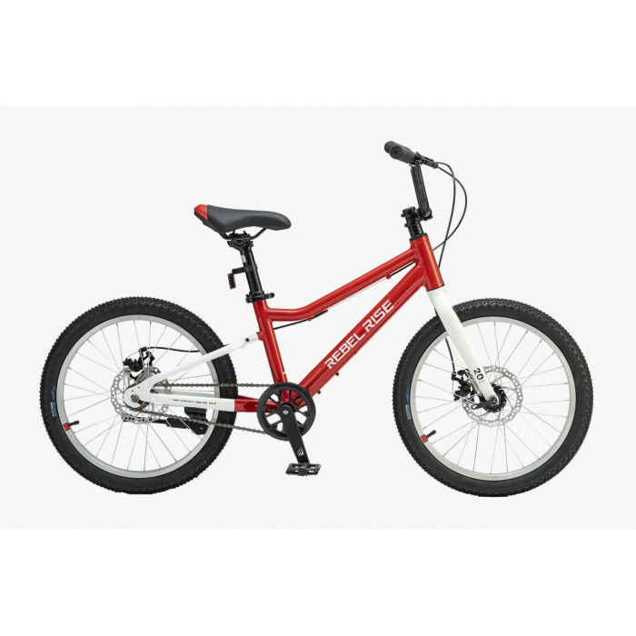 20" Велосипед REBEL RISE 070, рама алюминий 11, 1ск., MD, красный, 2024