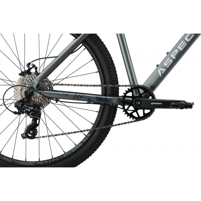 27.5" Велосипед Aspect RADIUM, рама алюминий 16, 8ск., MD, серый, 2025