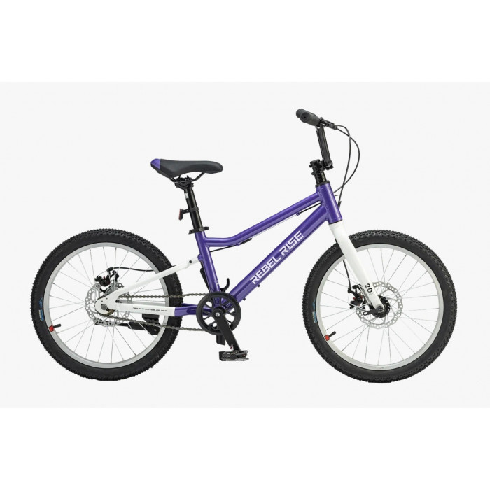 20" Велосипед REBEL RISE 070, рама алюминий 11, 1ск., MD, фиолетовый, 2024