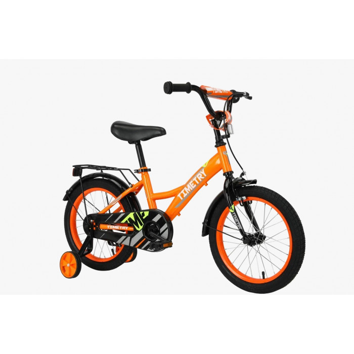 12" Велосипед TT5013, рама сталь, 1ск, V-brake, оранжевый, 2024