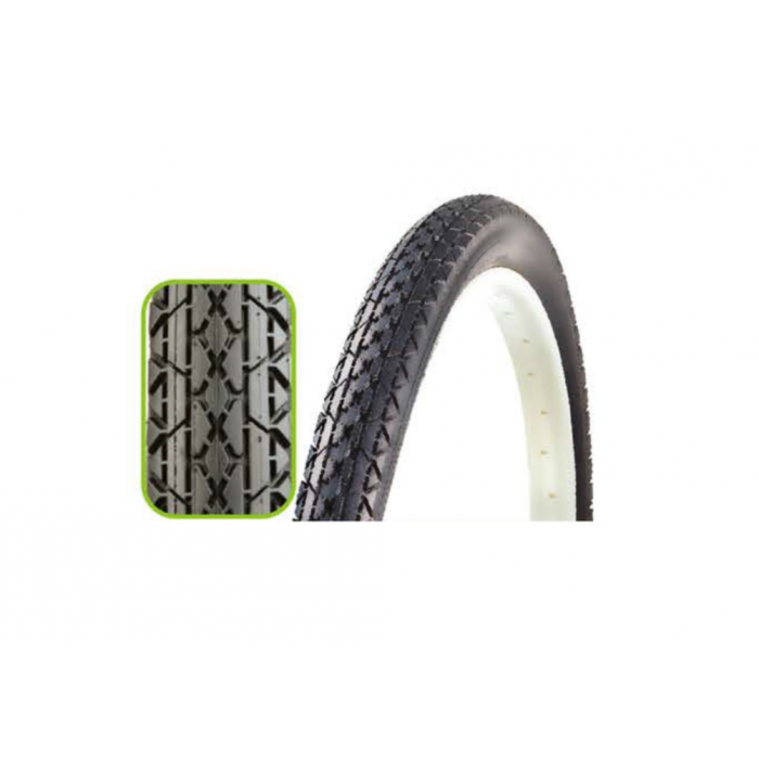 Покрышка 24x2.125 TRIX TX-066, 54-507, дорожная, 30 TPI, черная