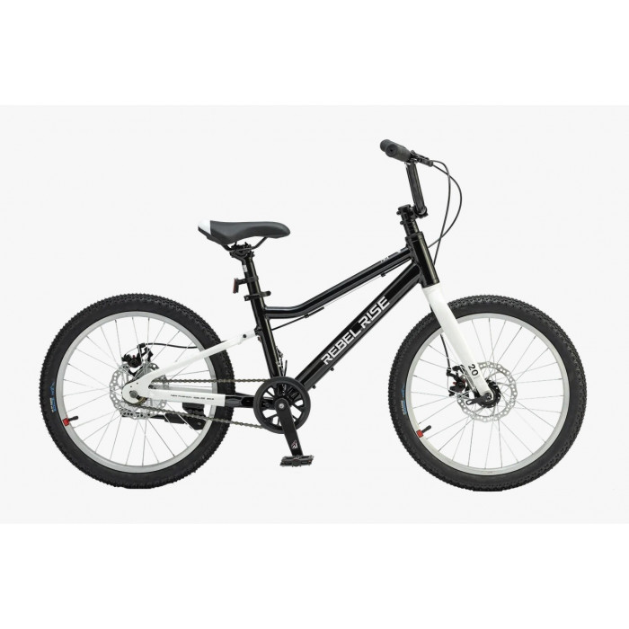20" Велосипед REBEL RISE 070, рама алюминий 11, 1ск., MD, черный, 2024
