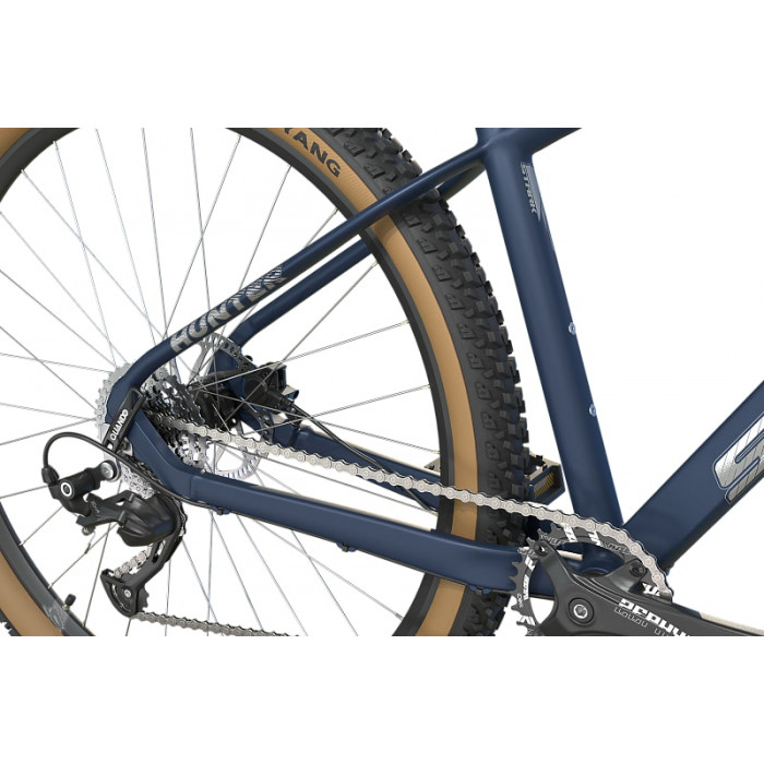 29" Велосипед Stark Hunter 29.3, рама алюминий 16, 9ск, HD, грозовой матовый/серебр. металлик, 2025