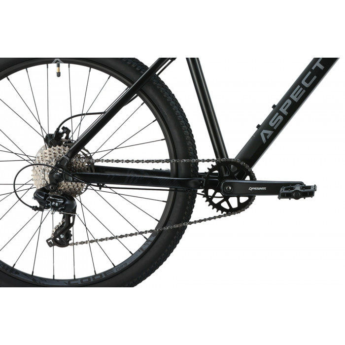 27.5" Велосипед Aspect RADIUM PRO, рама алюминий 18, 8ск., HD, черный, 2025