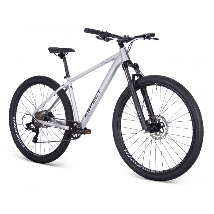 27.5" Велосипед Aspect NICKEL, рама алюминий 18, 8ск., HD, серый, 2025