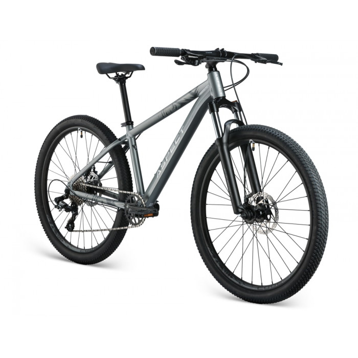 26" Велосипед Aspect RADIUM, рама алюминий 16, 8ск., MD, серый, 2025
