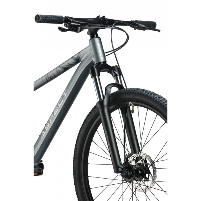 26" Велосипед Aspect RADIUM, рама алюминий 16, 8ск., MD, серый, 2025