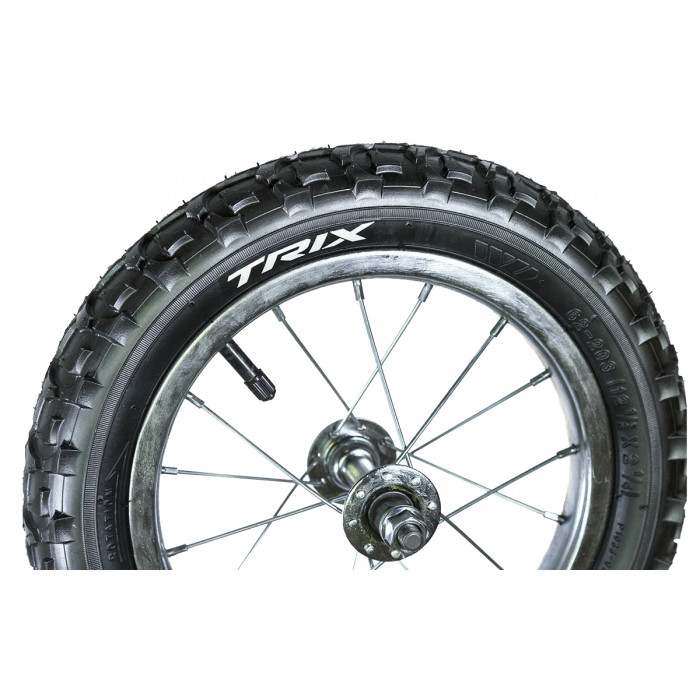 Колесо переднее 16" TRIX, обод одинарный стальной, камера+покрышка, 456